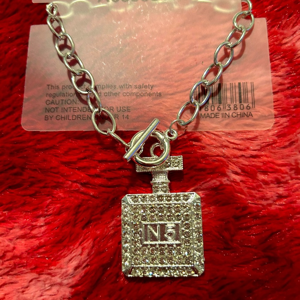 Bling perfume bottle chunky bracelet stainless steel